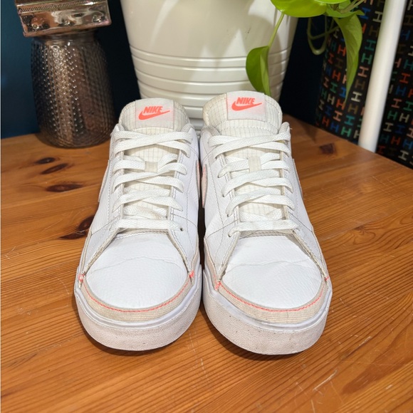 Nike Court Legacy Next Nature- Hot Punch Contrast Stitch Sneakers - Picture 5 of 16